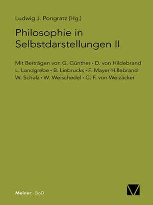 cover image of Philosophie in Selbstdarstellungen II